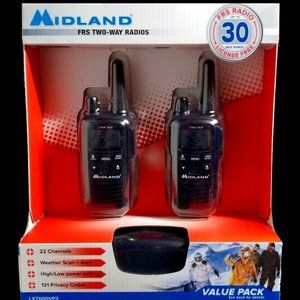 Midland LXT600VP3 36 Channel FRS 30 Mile 2 Way Radio W/ NOAA Weather - Pair
